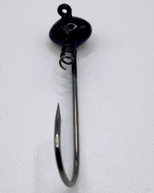 Sharphooklures.com Terminal Tackle Black Blue Flake / 1/8 oz Football Shaky Head