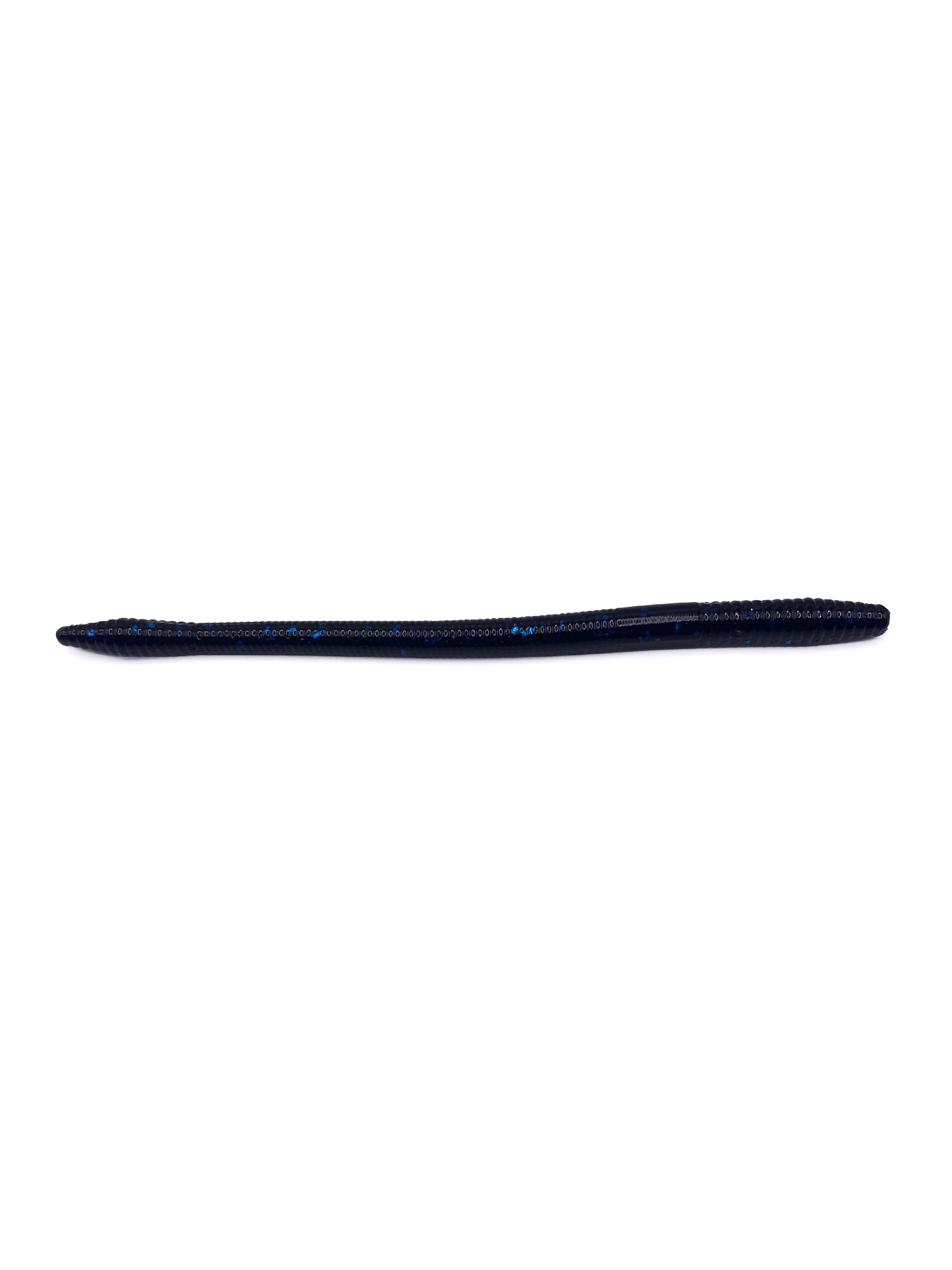 Sharphooklures.com Soft Plastics Black Blue Flake Shakey Head Worm