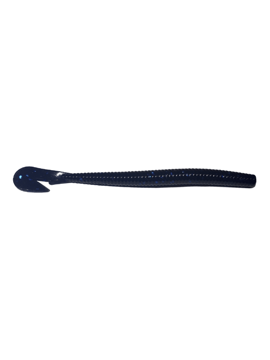 Sharphooklures.com Soft Plastics Black Blue Flake Speed Worm