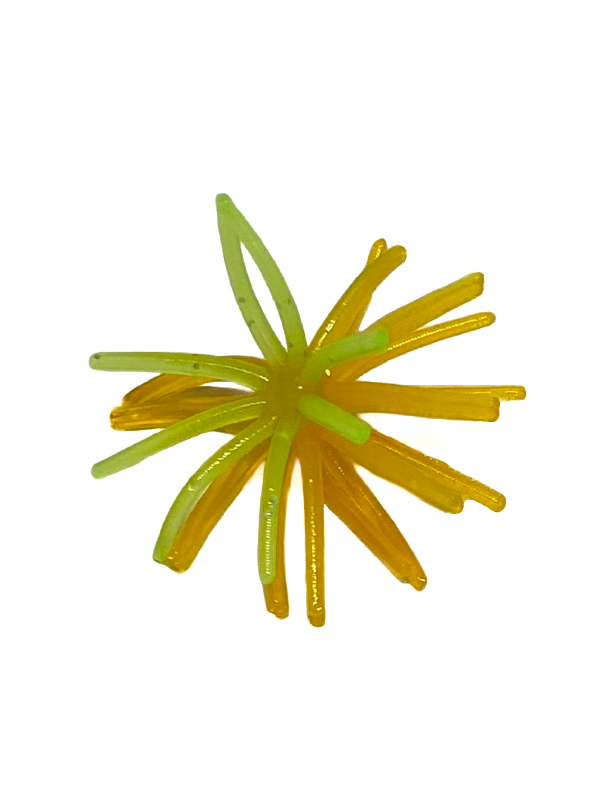Sharphooklures.com Soft Plastics Orange / Chartreuse Mini Nemesis 6.2mm