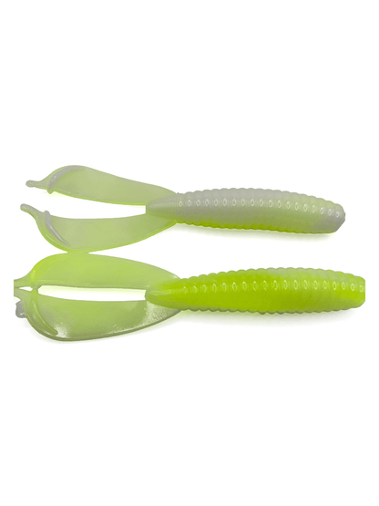 Sharphooklures.com Soft Plastics White Chartreuse Outrageous
