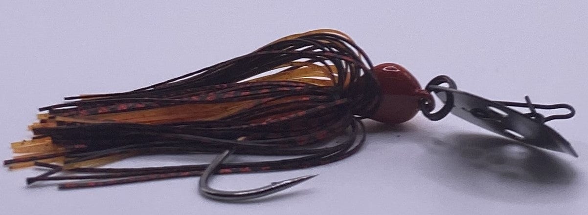 Sharphooklures.com Fishing Baits & Lures 3/8oz Fire Craw Bladed Jig River Runner